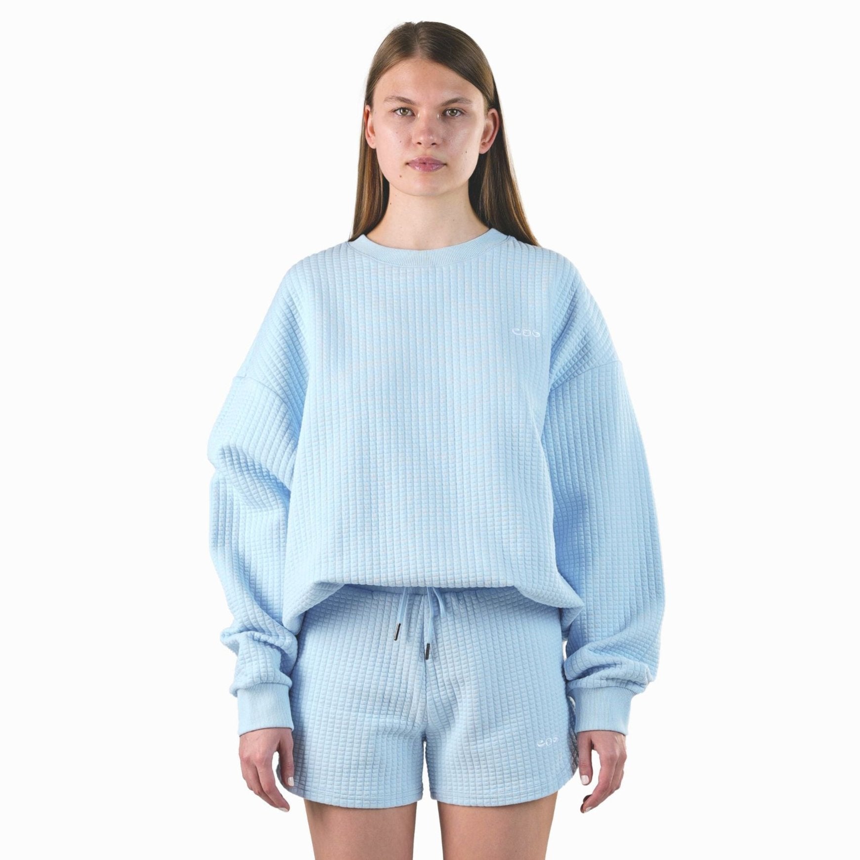 Blue Waffle Sweatshirt -