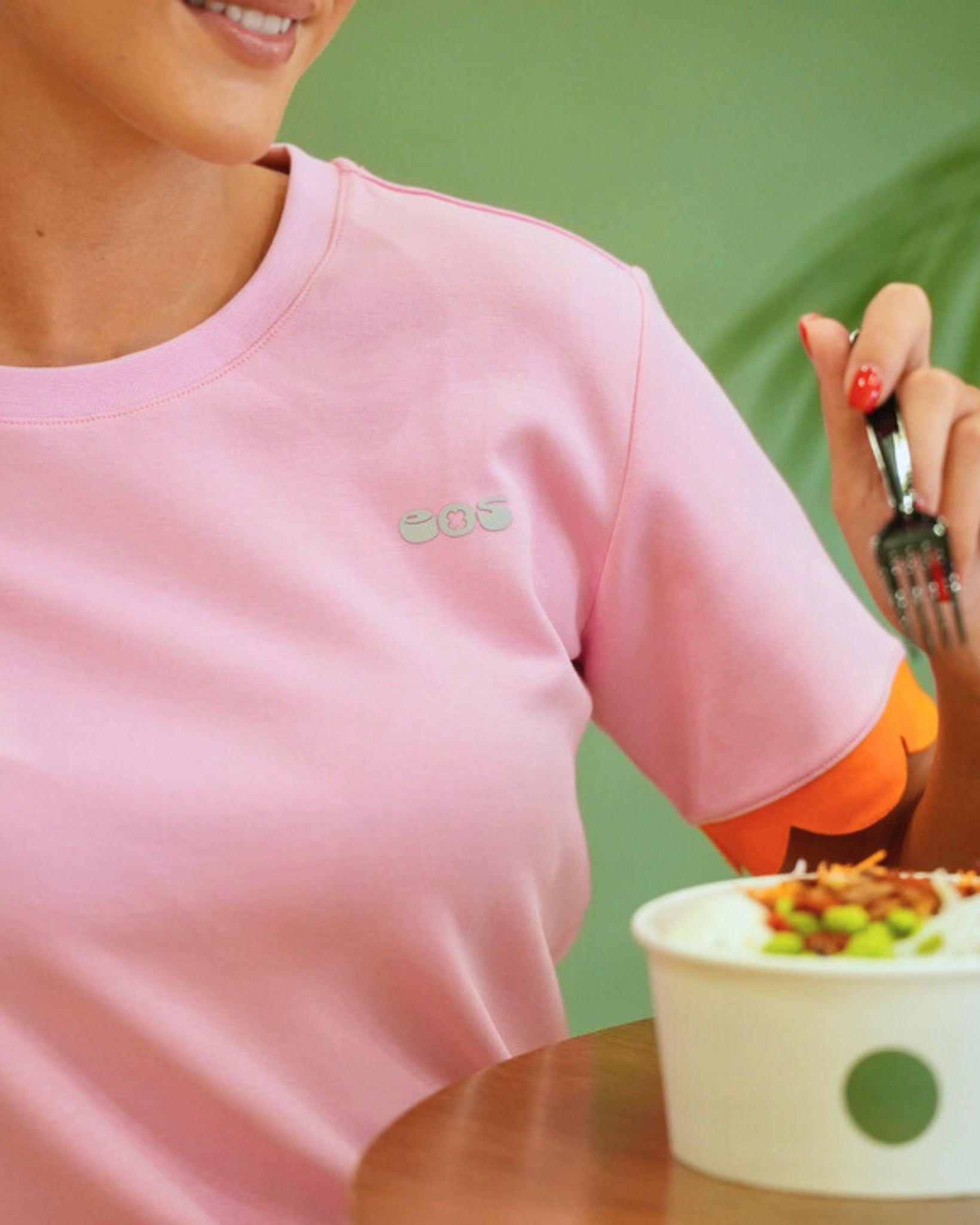 Orange Scallop Tee -