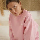 Pink Waffle Sweatshirt -