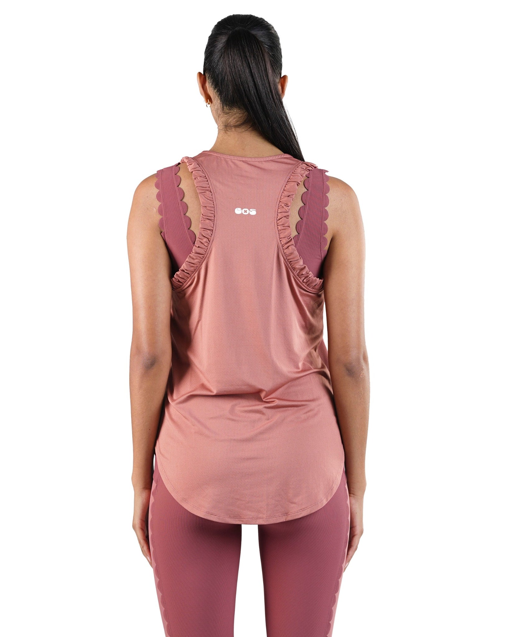 Blush Ruffled Tank -