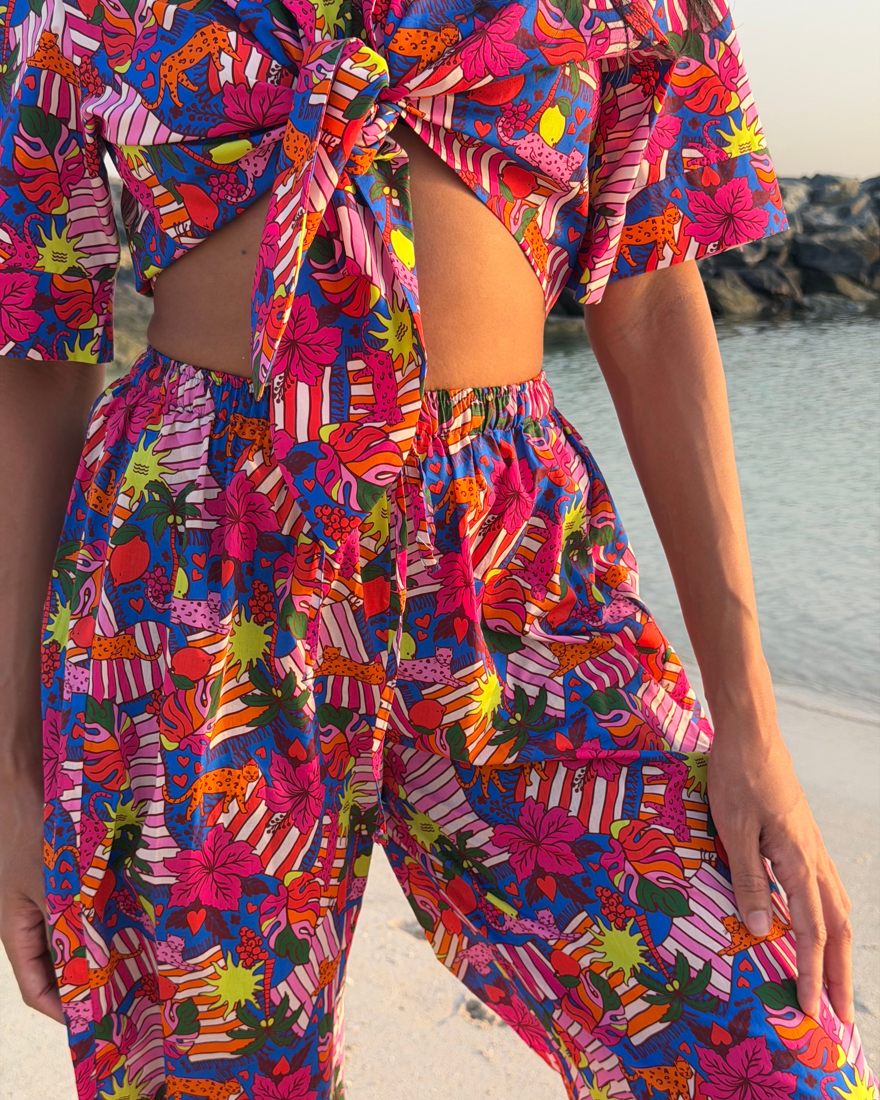 EOS Summer Jungle Wide Leg Pants -