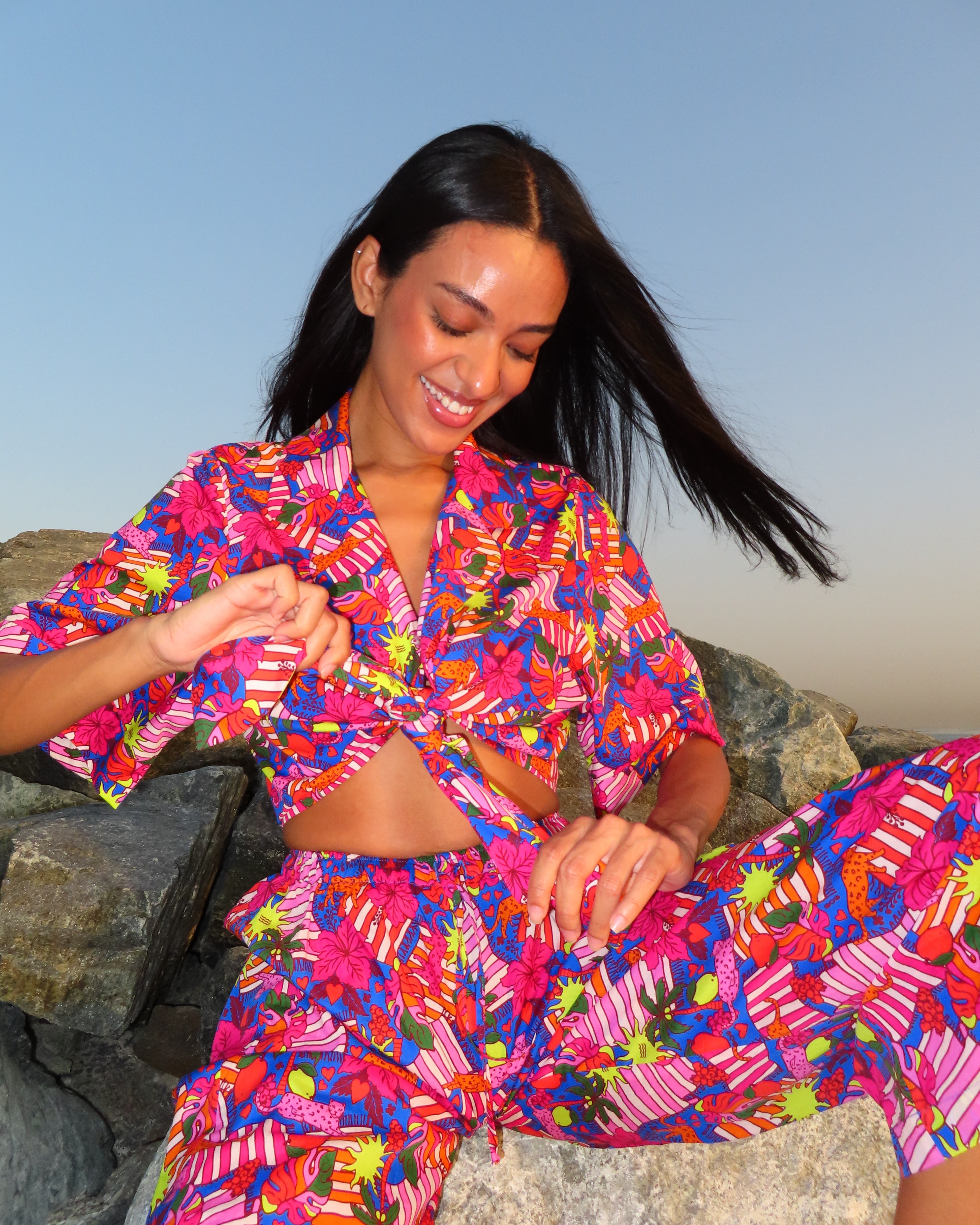 EOS Summer Jungle Wide Leg Pants -