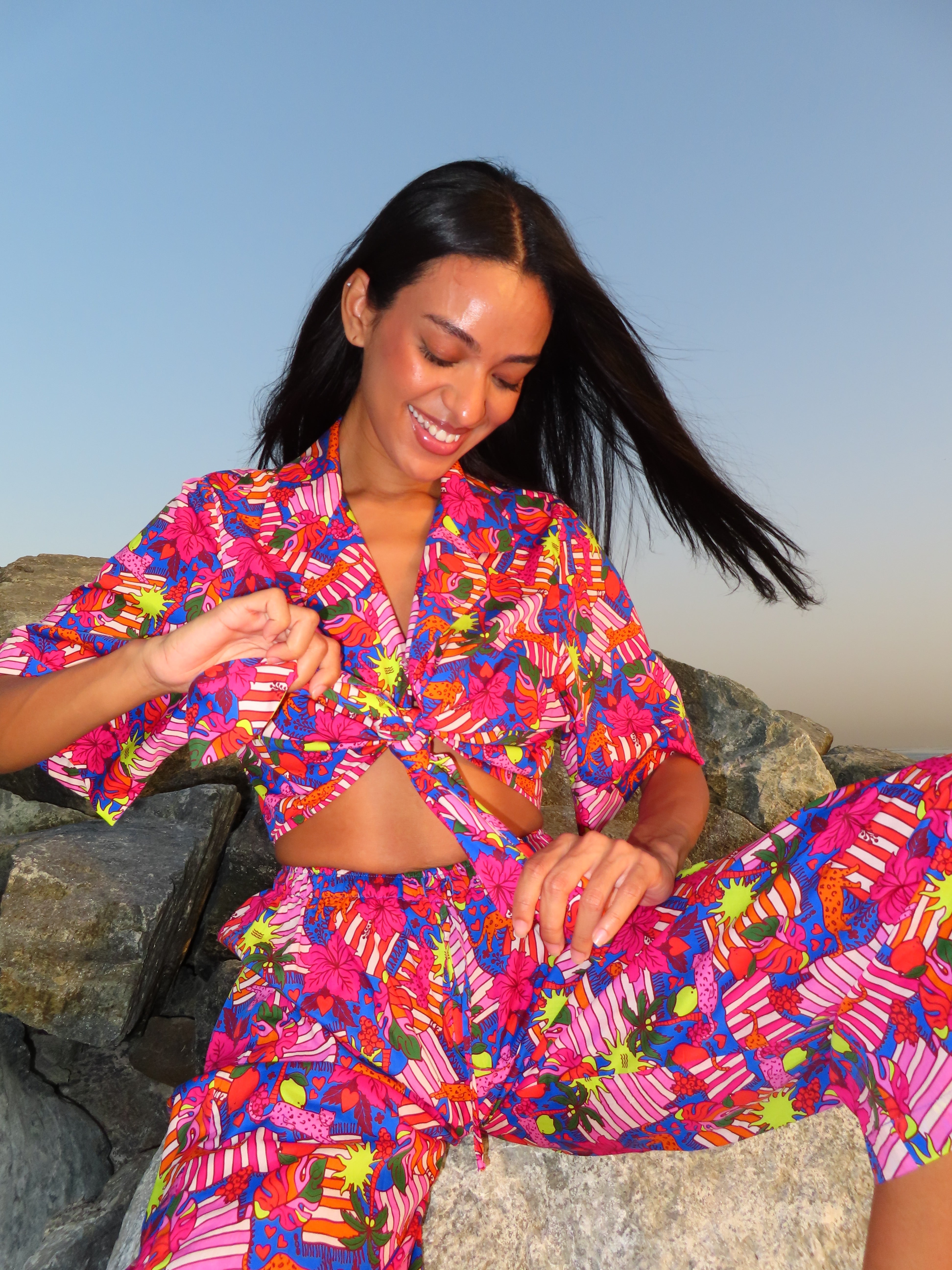 EOS Summer Jungle Wide Leg Pants -