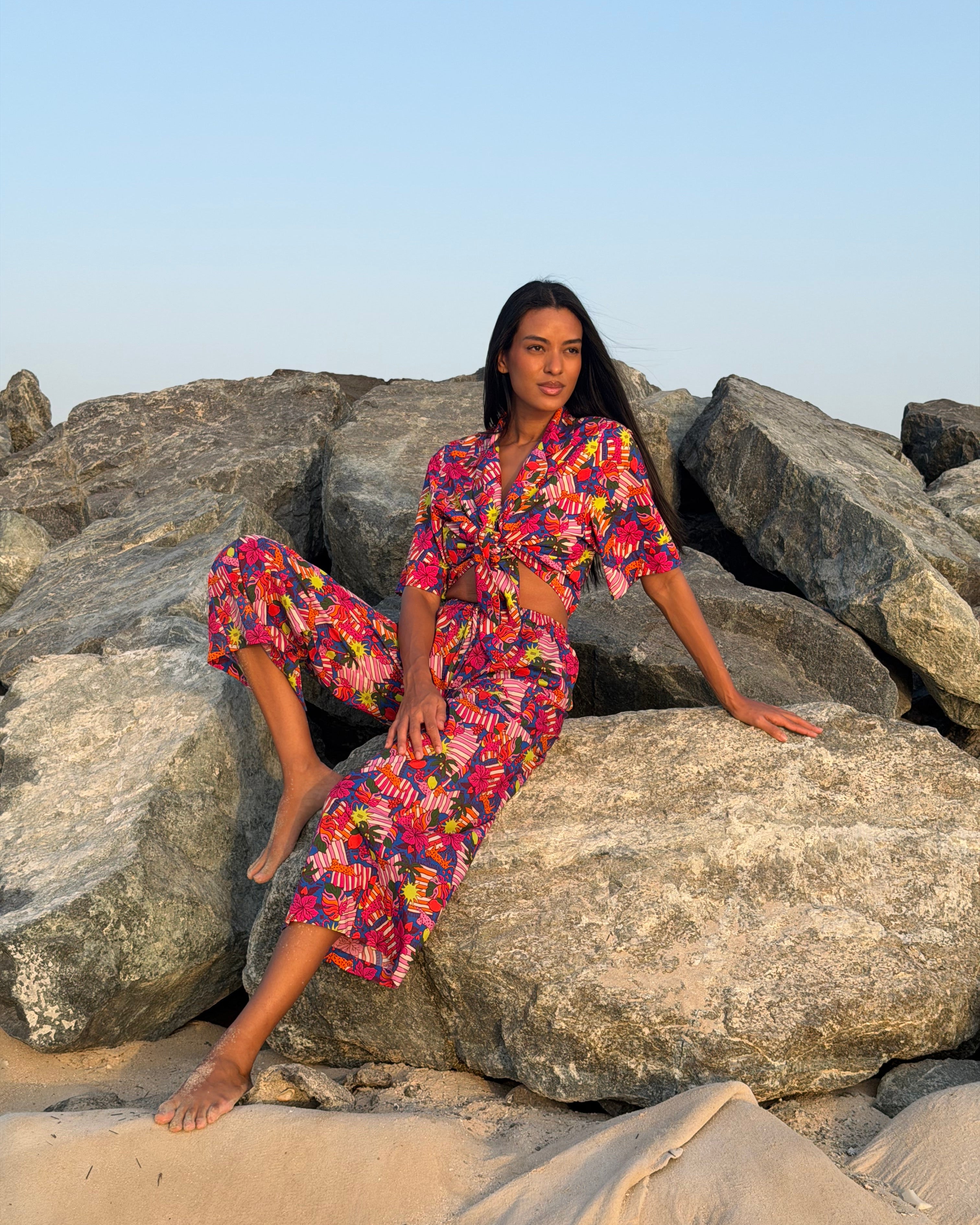 EOS Summer Jungle Wide Leg Pants -