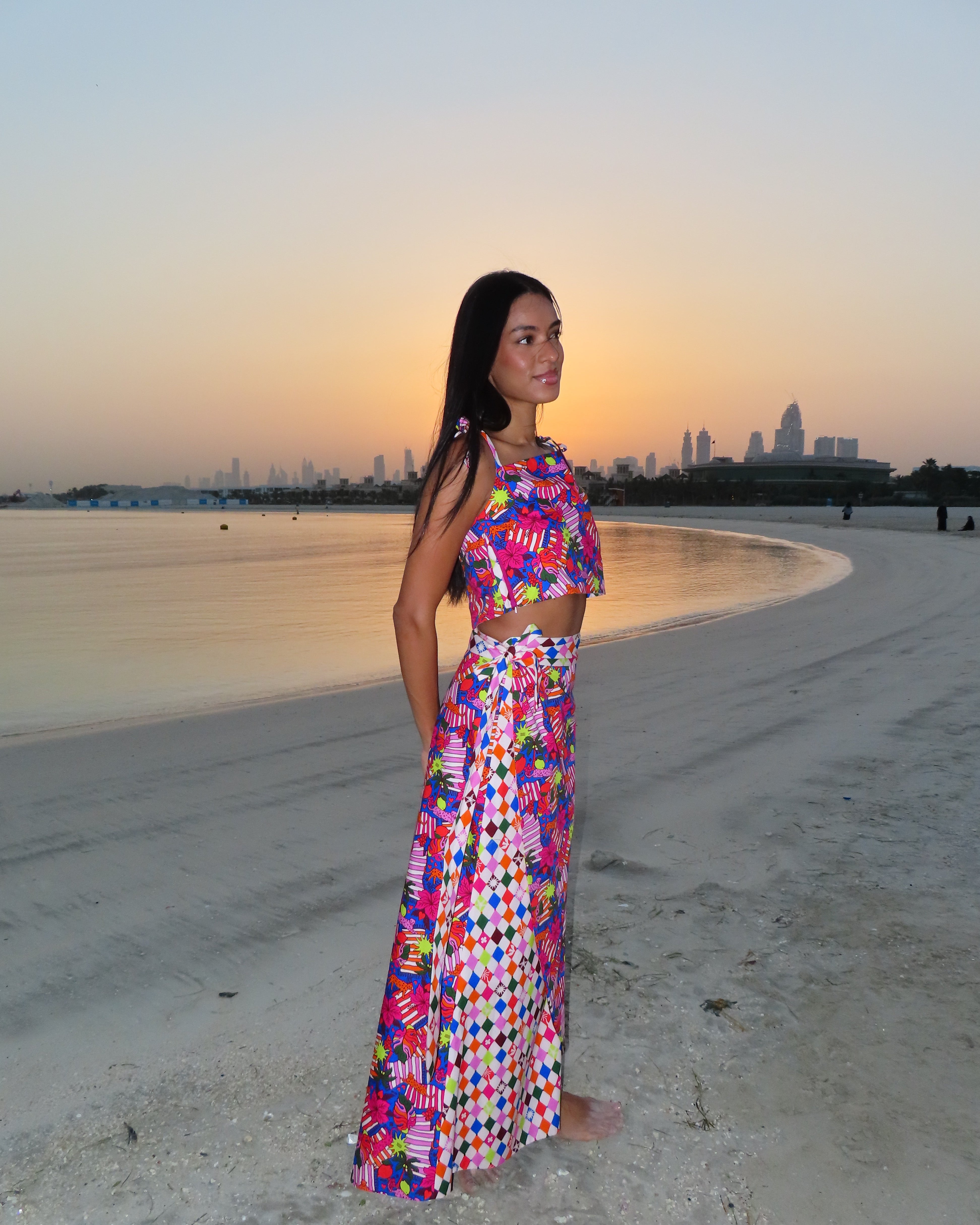 EOS Reversible Wrap Skirt – Summer Jungle & Soft Diamond -