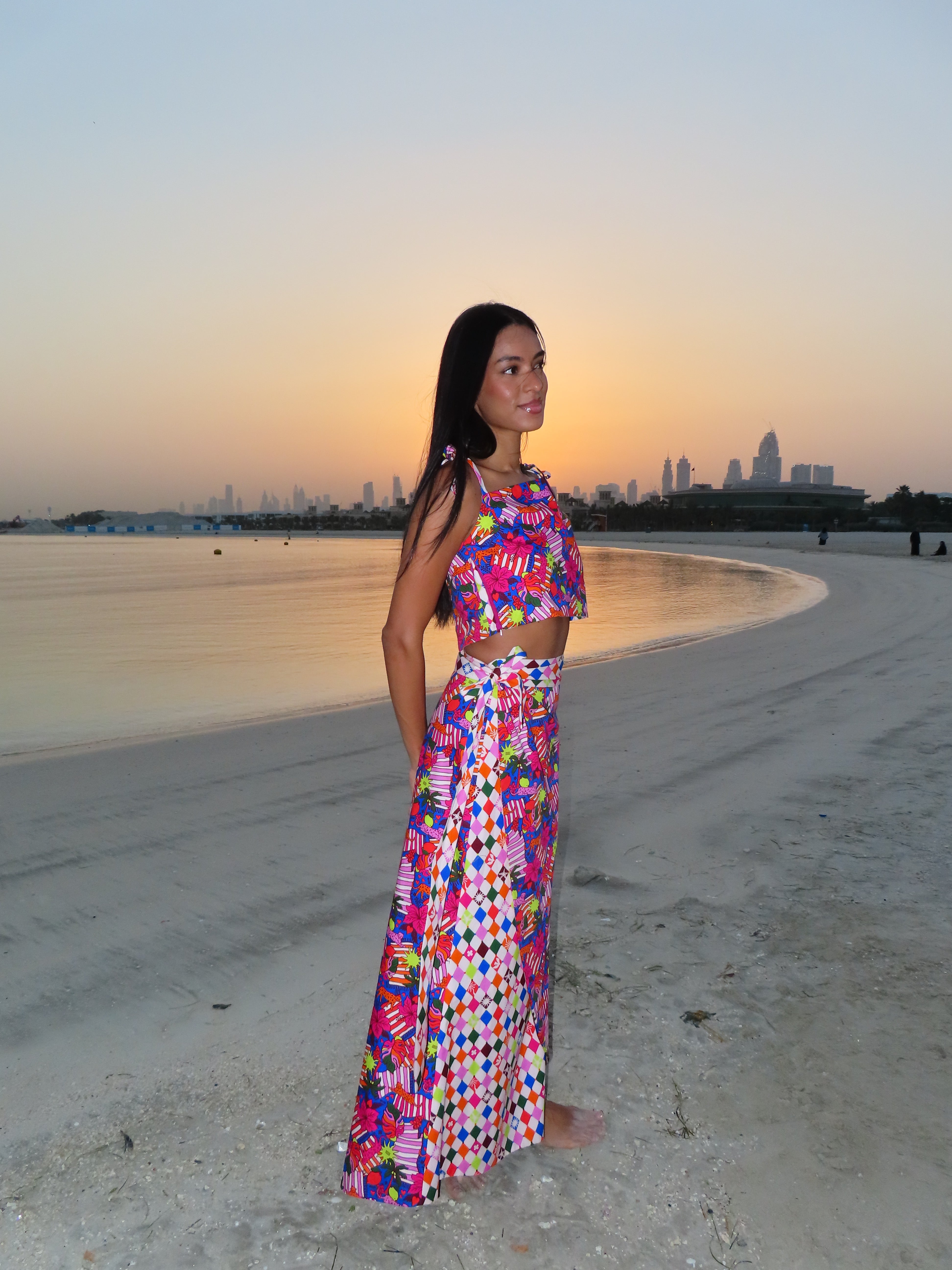 EOS Reversible Wrap Skirt – Summer Jungle & Soft Diamond -