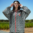 Long Oversized Zebra Jacket - 