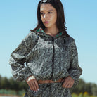 Bloom Reversible Cropped Hoodie Jacket - 