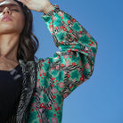 Bloom Reversible Cropped Hoodie Jacket - 