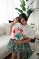 EOS X Remy Bloom  Oversized White Cotton Kids T-shirt - 