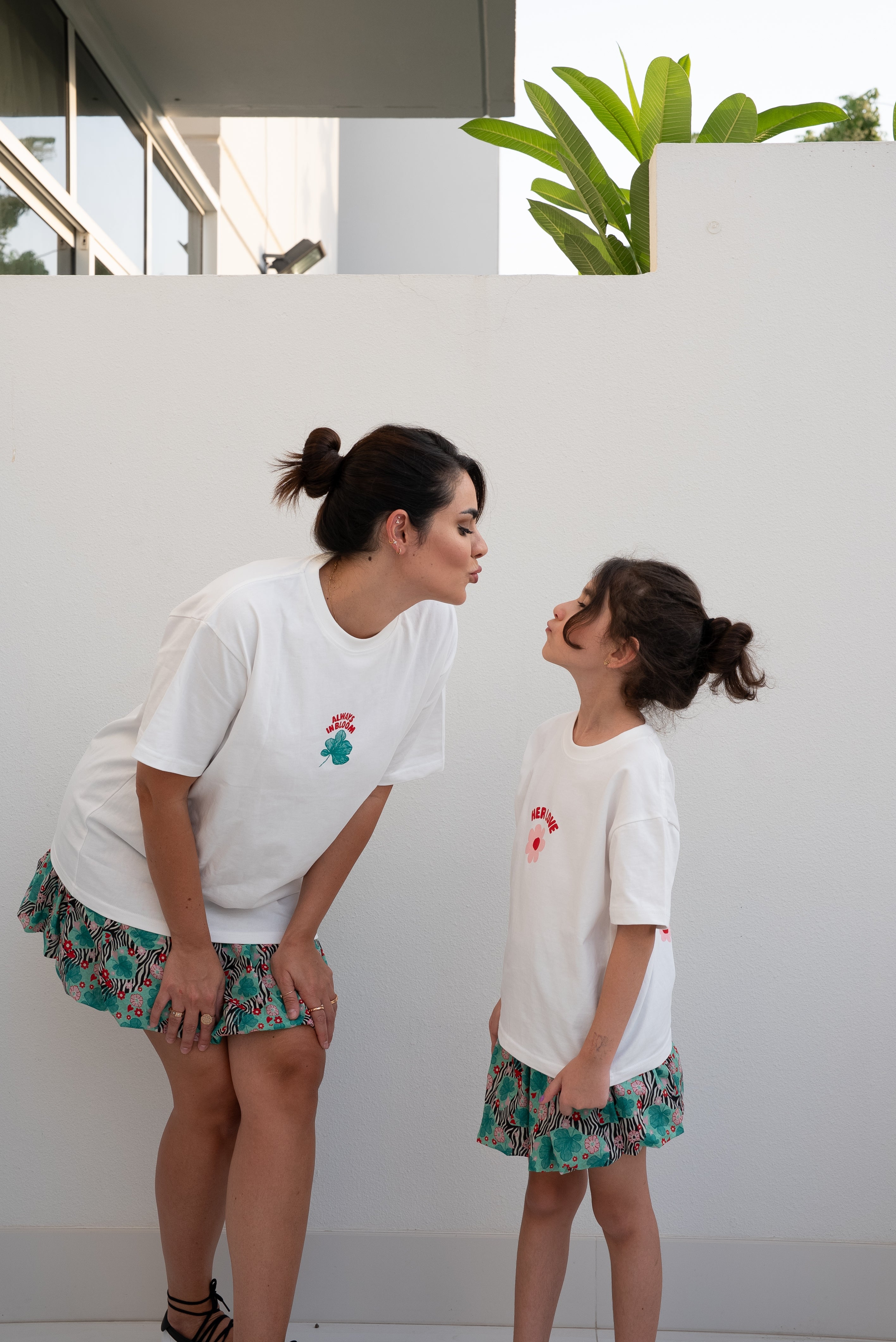 EOS X Remy Bloom Oversized White Cotton Adults T-shirt - 