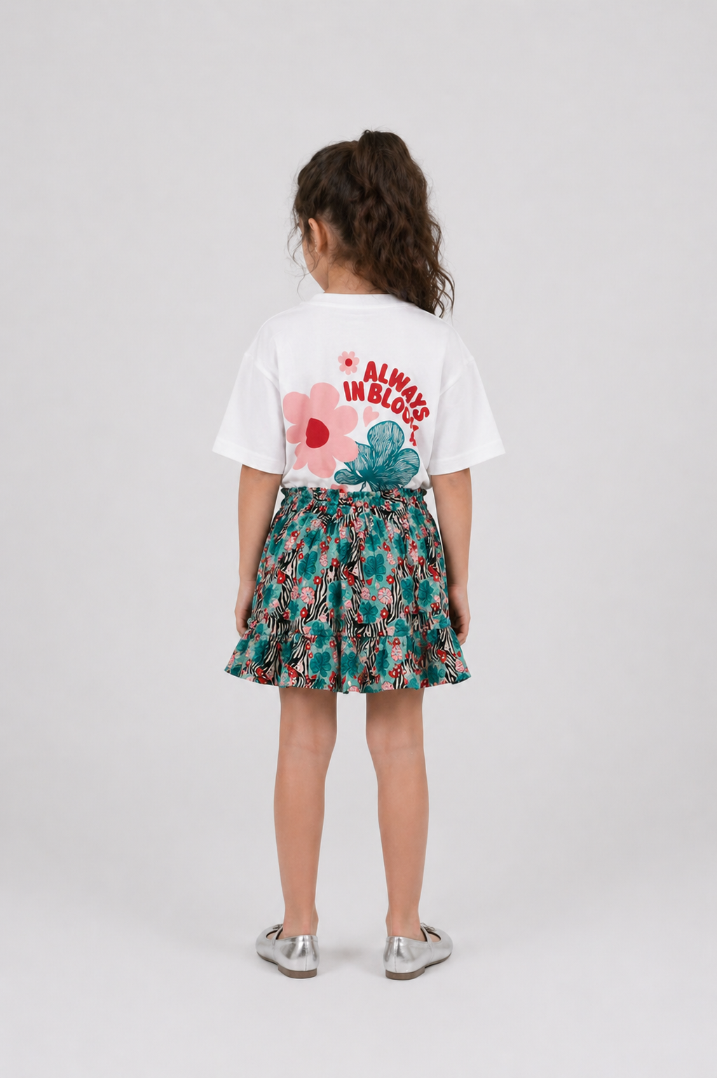 EOS X Remy Bloom  Oversized White Cotton Kids T-shirt - 
