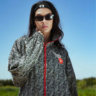 Long Oversized Zebra Jacket - 