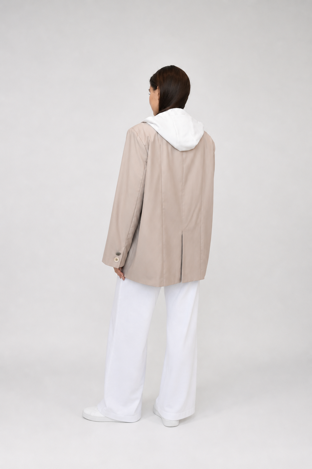 Oversized Jersey Blazer - 
