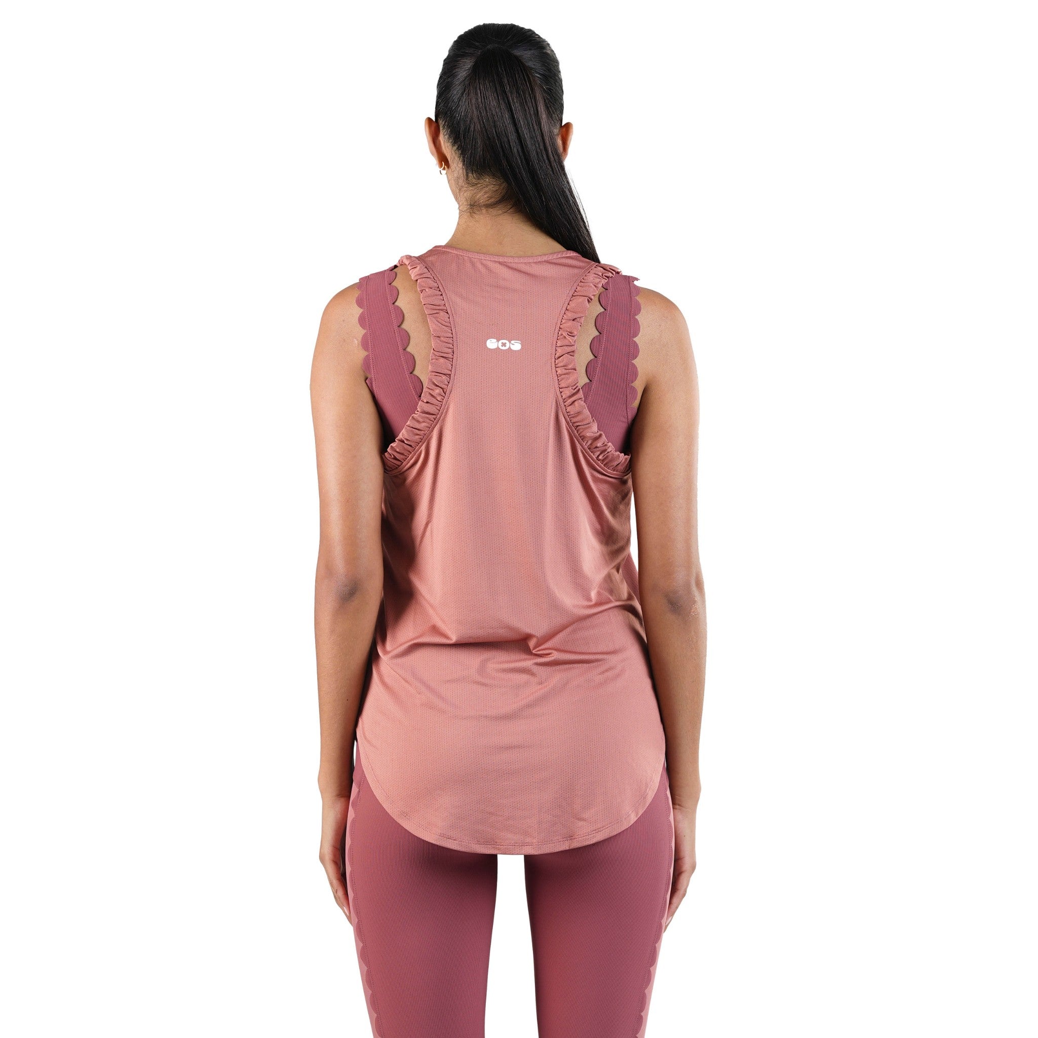 Blush Ruffled Tank - 