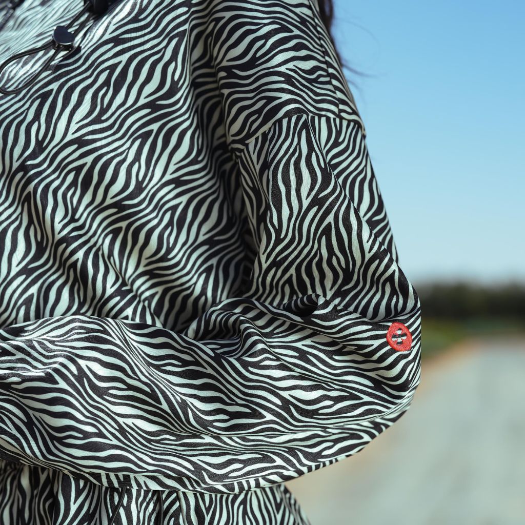 Bloom Reversible Cropped Hoodie Jacket - 